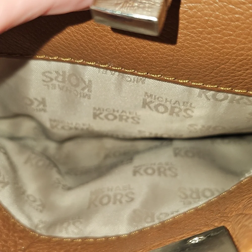 Michael Kors Sloane Leather Hobo Bag In Luggage Brown EUC